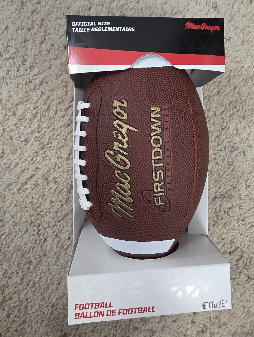 MacGregor First Down Official Size Football